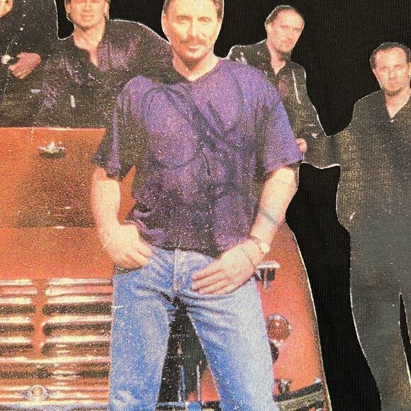 Vintage authentic autographed Chuck NegronT-shirt signed on image mens szXL EVC - Picture 6 of 8